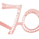 Maxbell Birthday Glasses Party Eyewear Wedding Rave Carnival Rhinestones Eye Glasses 70