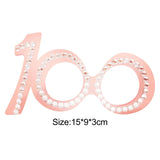 Maxbell Birthday Glasses Party Eyewear Wedding Rave Carnival Rhinestones Eye Glasses 100