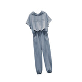 Maxbell Women Tracksuit Set 2 Piece Short Sleeve Sweatshirt and Long Pants Loungwear 2XL Gray