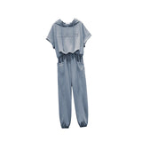 Maxbell Women Tracksuit Set 2 Piece Short Sleeve Sweatshirt and Long Pants Loungwear 2XL Gray