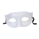 Maxbell Half Face Mask Costume Accessories Party Prom Ball Women Men Masquerade Mask White