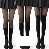 Maxbell Thigh High Stockings Thin Thigh High Socks Tights High Waist Tight for Women Black Over the Knee