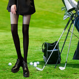 Maxbell Thigh High Stockings Thin Thigh High Socks Tights High Waist Tight for Women Black Over the Knee