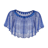 Maxbell Women Shawl Wrap Fashion Wedding Summer Formal Occasion Evening Evening Cape Blue