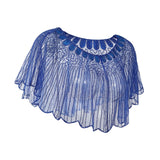 Maxbell Women Shawl Wrap Fashion Wedding Summer Formal Occasion Evening Evening Cape Blue