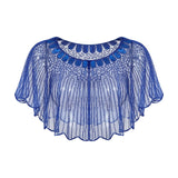 Maxbell Women Shawl Wrap Fashion Wedding Summer Formal Occasion Evening Evening Cape Blue
