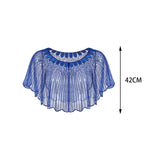 Maxbell Women Shawl Wrap Fashion Wedding Summer Formal Occasion Evening Evening Cape Blue