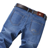 Maxbell Denim Jeans Pants Trouser Jogging Trendy Relaxed Fit Mens Straight Fit Jeans Light Blue 40