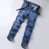 Maxbell Denim Jeans Pants Trouser Jogging Trendy Relaxed Fit Mens Straight Fit Jeans Light Blue 40