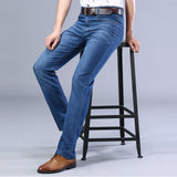 Maxbell Denim Jeans Pants Trouser Jogging Trendy Relaxed Fit Mens Straight Fit Jeans Light Blue 40