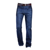 Maxbell Denim Jeans Pants Trouser Jogging Trendy Relaxed Fit Mens Straight Fit Jeans Deep Blue 28