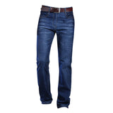 Maxbell Denim Jeans Pants Trouser Jogging Trendy Relaxed Fit Mens Straight Fit Jeans Deep Blue 28