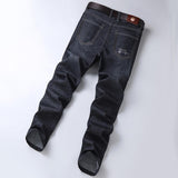 Maxbell Denim Jeans Pants Trouser Jogging Trendy Relaxed Fit Mens Straight Fit Jeans Black 32