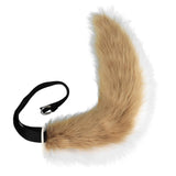 Maxbell Ears and Long Tail Ear Costume Hair Hoop for Fancy Party Masquerade camel white