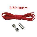 Maxbell Elastic No Tie Shoelaces Semicircle Tieless for Boots Running Shoes Children Red