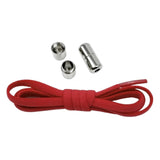 Maxbell Elastic No Tie Shoelaces Semicircle Tieless for Boots Running Shoes Children Red