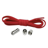 Maxbell Elastic No Tie Shoelaces Semicircle Tieless for Boots Running Shoes Children Red