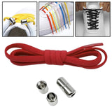 Maxbell Elastic No Tie Shoelaces Semicircle Tieless for Boots Running Shoes Children Red