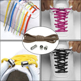 Maxbell Elastic No Tie Shoelaces Semicircle Tieless for Boots Running Shoes Children Brown
