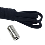 Maxbell Elastic No Tie Shoelaces Semicircle Tieless for Boots Running Shoes Children Black