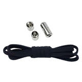 Maxbell Elastic No Tie Shoelaces Semicircle Tieless for Boots Running Shoes Children Black