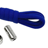 Maxbell Elastic No Tie Shoelaces Semicircle Tieless for Boots Running Shoes Children Dark Blue
