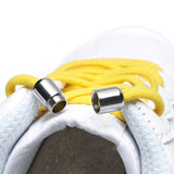 Maxbell Elastic No Tie Shoelaces Semicircle Tieless for Boots Running Shoes Children Dark Blue