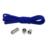 Maxbell Elastic No Tie Shoelaces Semicircle Tieless for Boots Running Shoes Children Dark Blue