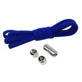 Maxbell Elastic No Tie Shoelaces Semicircle Tieless for Boots Running Shoes Children Dark Blue