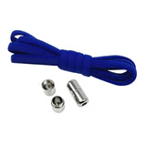 Maxbell Elastic No Tie Shoelaces Semicircle Tieless for Boots Running Shoes Children Dark Blue