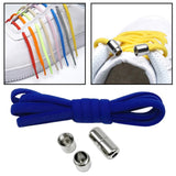 Maxbell Elastic No Tie Shoelaces Semicircle Tieless for Boots Running Shoes Children Dark Blue