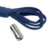 Maxbell Elastic No Tie Shoelaces Semicircle Tieless for Boots Running Shoes Children Navy Blue