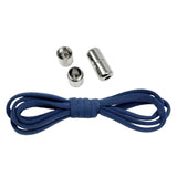 Maxbell Elastic No Tie Shoelaces Semicircle Tieless for Boots Running Shoes Children Navy Blue