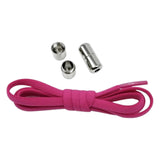 Maxbell Elastic No Tie Shoelaces Semicircle Tieless for Boots Running Shoes Children Rose Red