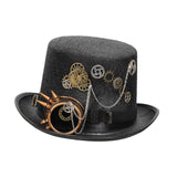 Maxbell Steampunk Top Hat Gothic Punk Adult Costume for Masquerade Cosplay Halloween 60-61cm