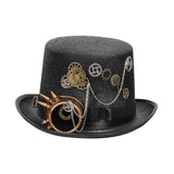 Maxbell Steampunk Top Hat Gothic Punk Adult Costume for Masquerade Cosplay Halloween 60-61cm