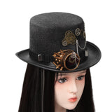 Maxbell Steampunk Top Hat Gothic Punk Adult Costume for Masquerade Cosplay Halloween 60-61cm