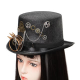 Maxbell Steampunk Top Hat Gothic Punk Adult Costume for Masquerade Cosplay Halloween 60-61cm