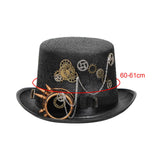 Maxbell Steampunk Top Hat Gothic Punk Adult Costume for Masquerade Cosplay Halloween 60-61cm