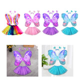 Maxbell Girls Fairy Costume Light up Butterfly Wing Tutu for Carnival Birthday Party Colorful