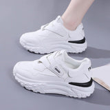 Maxbell Women's Shoes Trendy Durable Leisure Sneakers for Travel Workout Short Trips White 35