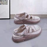 Maxbell Women's Casual Shoes Female Anti Slip Sports Shoes Thick Soled Walking Shoes 37 Khaki