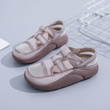 Maxbell Women's Casual Shoes Female Anti Slip Sports Shoes Thick Soled Walking Shoes 37 Khaki