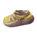 Maxbell Women's Casual Shoes Female Anti Slip Sports Shoes Thick Soled Walking Shoes 40 Yellow
