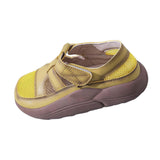 Maxbell Women's Casual Shoes Female Anti Slip Sports Shoes Thick Soled Walking Shoes 40 Yellow