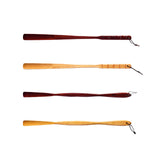 Maxbell Long Handle Boot Horn Wooden Shoe Horn for Tall Boots Pregnancy Cowboy Boots Straight Red 70cm