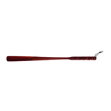 Maxbell Long Handle Boot Horn Wooden Shoe Horn for Tall Boots Pregnancy Cowboy Boots Straight Red 70cm