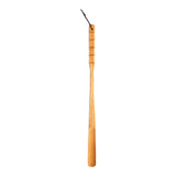 Maxbell Long Handle Boot Horn Wooden Shoe Horn for Tall Boots Pregnancy Cowboy Boots Straight Yellow 70cm
