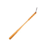 Maxbell Long Handle Boot Horn Wooden Shoe Horn for Tall Boots Pregnancy Cowboy Boots Straight Yellow 70cm