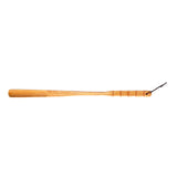 Maxbell Long Handle Boot Horn Wooden Shoe Horn for Tall Boots Pregnancy Cowboy Boots Straight Yellow 70cm